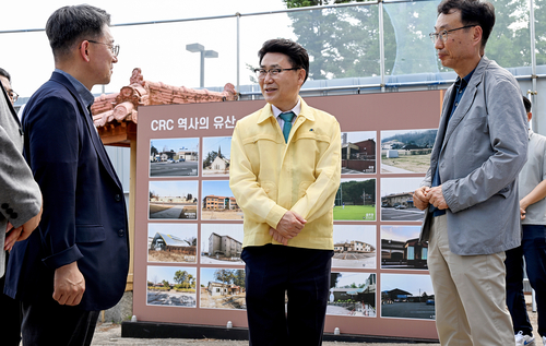 김원기 의정부시장 1일 캠프 레드클라우드(CRC) 현안 점검