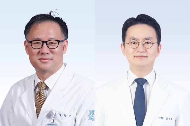 [사진] (왼쪽부터) 분당서울대병원 신경과 배희준 교수, 김준엽 교수