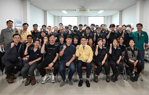김원기 의정부시장 10일 자일동 환경자원센터 현장 점검
