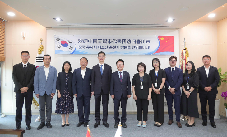 우시시 대표단 춘천 방문