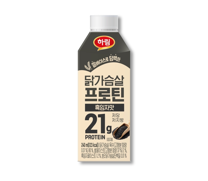 하림, 신제품 '닭가슴살 프로틴 흑임자 맛' 출시