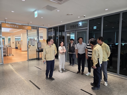 경기도 16일 김포시 풍무도서관 무더위쉼터 운영 점검