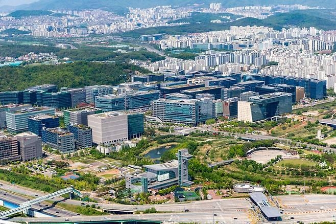 판교신도시 전경. 대법원이 판교신도시 개발부담금을 둘러싼 소송에서 한국토지주택공사(LH)의 상고를 기각하면서 성남시의 3731억원 개발부담금 부과