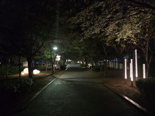 구리시 '갈매 연결녹지 1호' 야간경관 단장