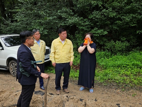 정덕영 양주시장 23일 회정동 호우 피해주택 점검