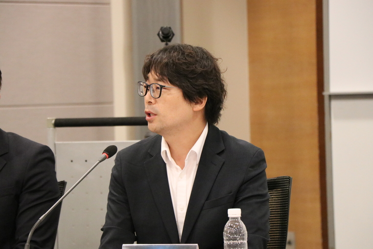 김창우 기후부 물이용정책과 사무관이 24일 서울 중구 대한상공회의소에서 열린 '대한민국 물에너지 산업 포럼 2026'에서 발언하고 있다. 사진= 유병