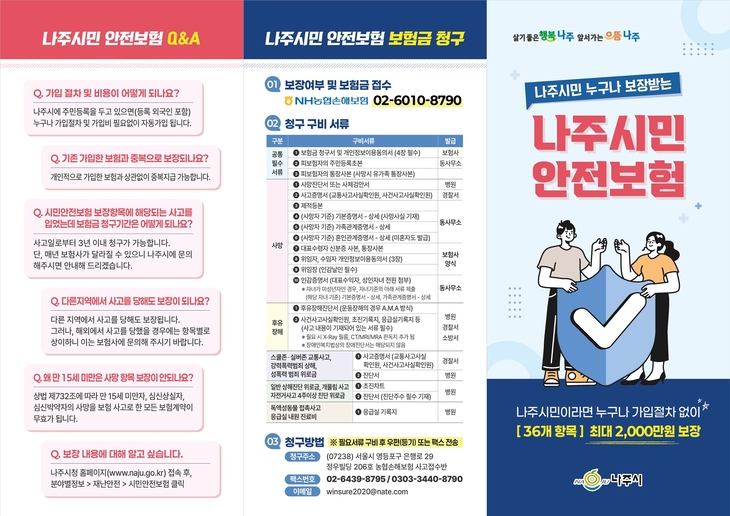 나주시, 시민안전보험 확대…온열·한랭질환 진단비 신설