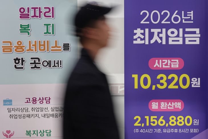 2027년 최저임금 시간당 1만700원…올해보다 3.7% 인상