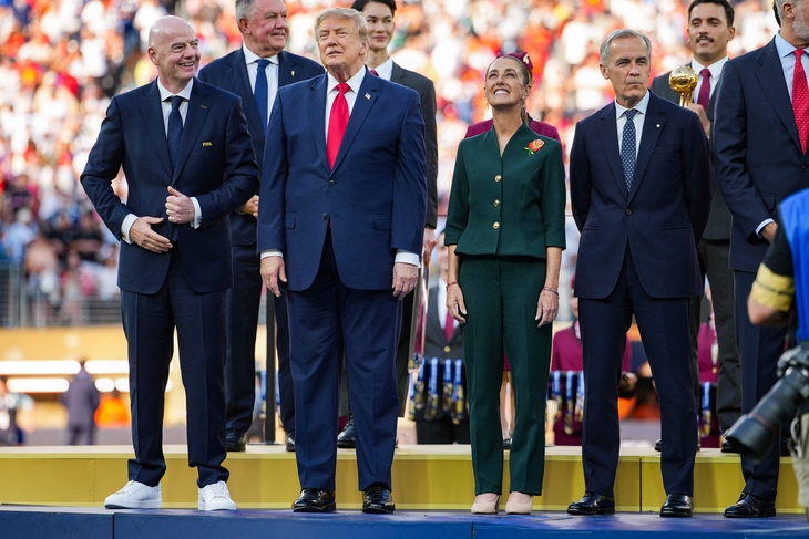 US-PRESIDENT-TRUMP-AND-FIRST-LADY-ATTEND-FIFA-WORLD-CUP-FINAL-IN