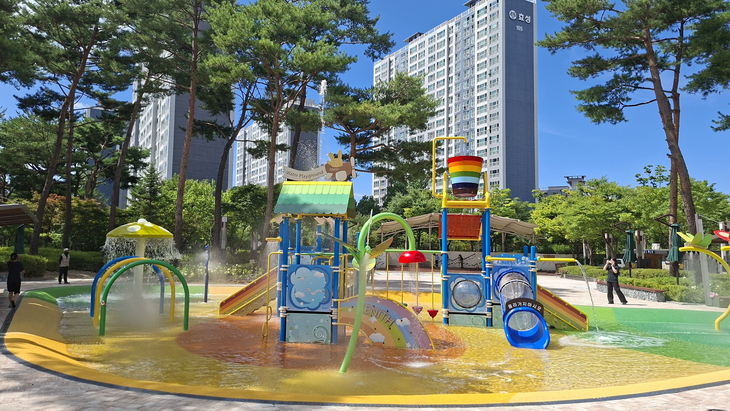 오산시가 8월 4일 개장하는 양산근린공원 어린이 물놀이장. 제공=오산시