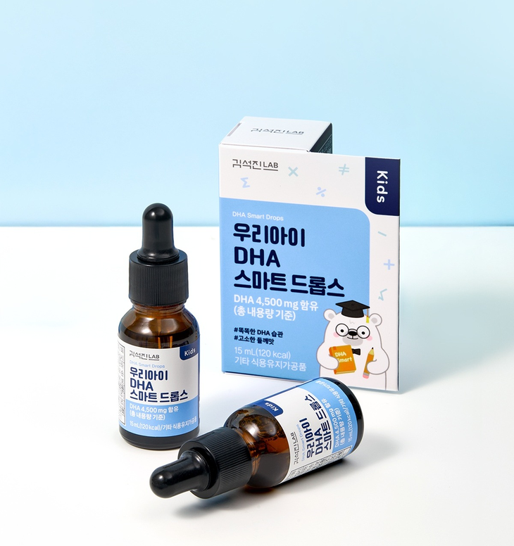 헥토헬스케어 김석진LAB 우리아이 DHA 스마트 드롭스