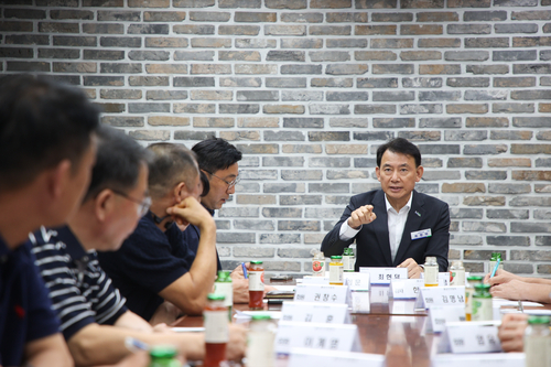 최현덕 남양주시장 3일 남양주시총상인연합회와 정담회 주재