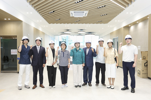 과천시의회 5일 제2실내체육관 공사 추진 현황 현장점검