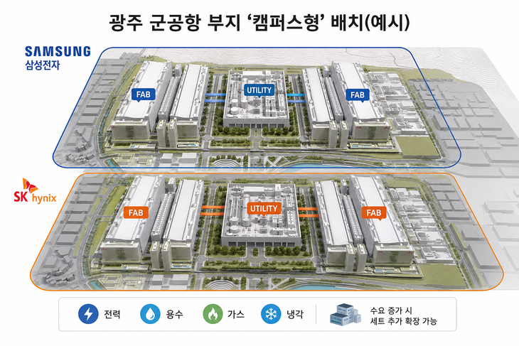 광주 군공항 부지 '팹-유틸리티-팹' 방식