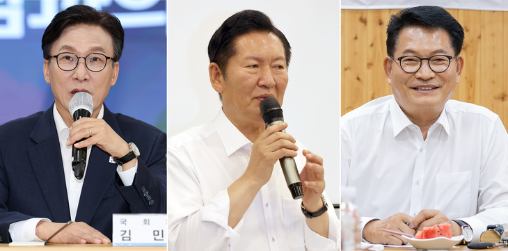 민주당 대표 후보 김민석-정청래-송영길, 일제히 호남행