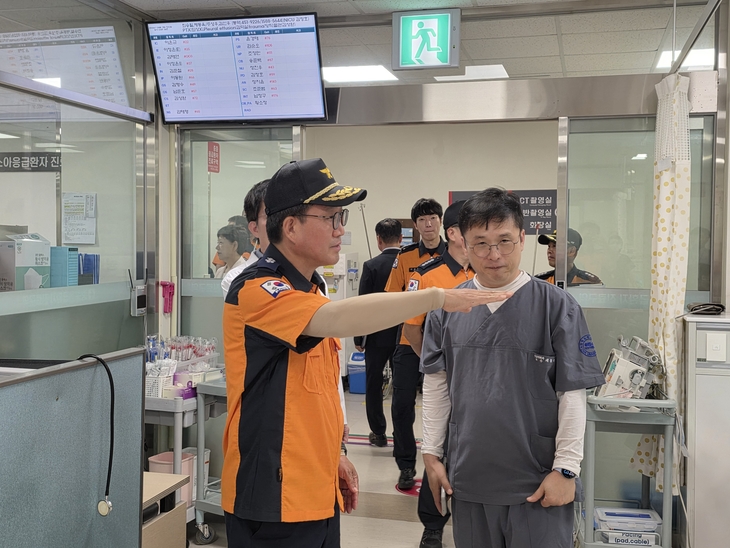 경북소방, 구미차병원과 응급환자 이송체계 점검