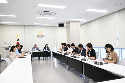 김포시의회 행정복지위원회-김포시장애인단체연합회 12일 간담회 개최