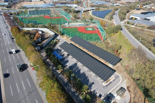 고양특례시 고양장항야구장 주차장 태양광 발전시설(285.2kW, 2021년 설치)