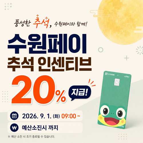 '수원페이 추석 인센티브' 안내 포스터. 제공=수원시