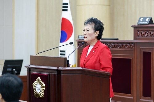 이진분 안산시의회 24일 '지역 정체성 확립 위한 시화호 명칭 변경 촉구 건의안' 발의