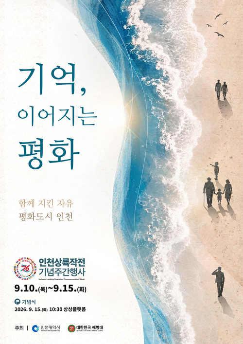 '제76주년 인천상륙작전 기념주간' 포스터. 제공=인천시