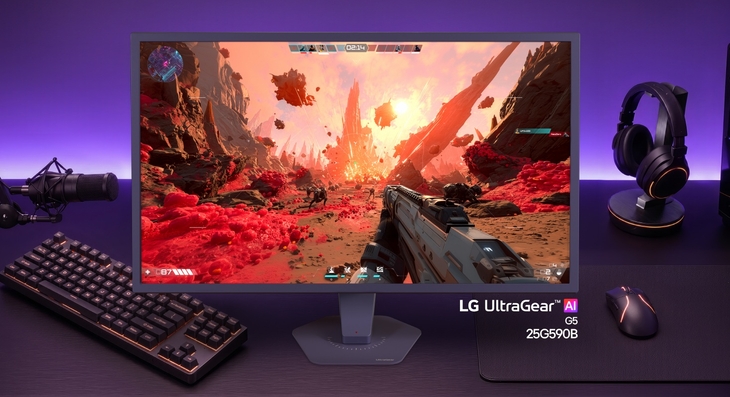 세계 최초로 1000Hz 초고주사율과 FHD 해상도를 동시에 구현한 LG 울트라기어 게이밍 모니터 신제품(모델명: 25G590B).