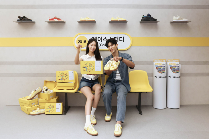 27일 신세계백화점의 케이스스터디가 푸마와 협업해 출시한 한정판 스니커즈 관련 이미지. 사진=신세계백화점
