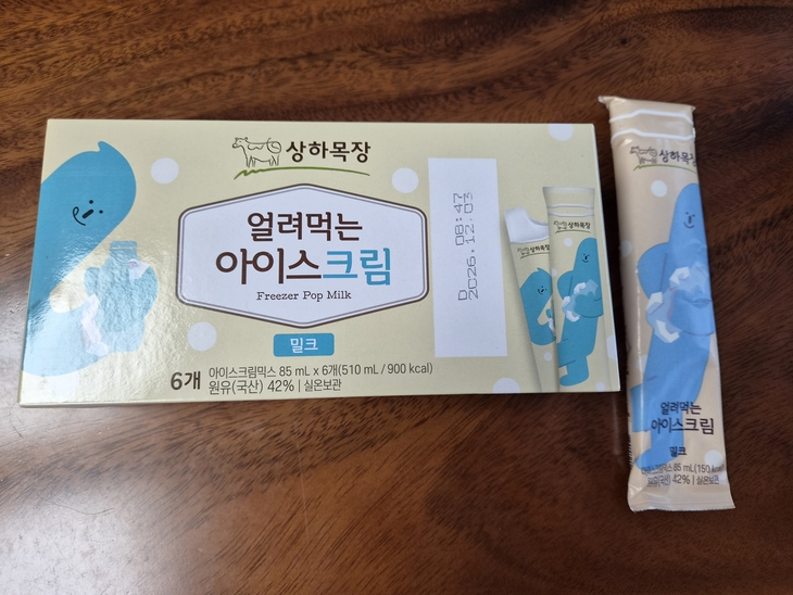 매일유업 상하목장 '얼려먹는 아이스크림' 제품 이미지. 사진=여헌우 기자.