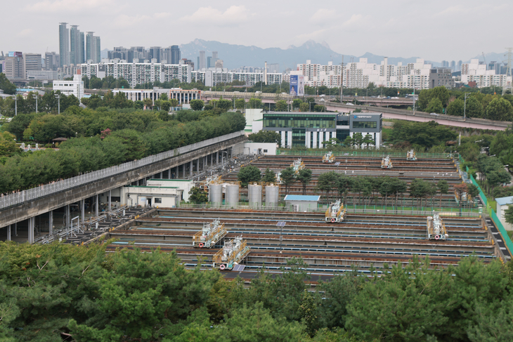 서울 강남구 일원동 탄천물재생센터 부지의 모습. 사진=연합