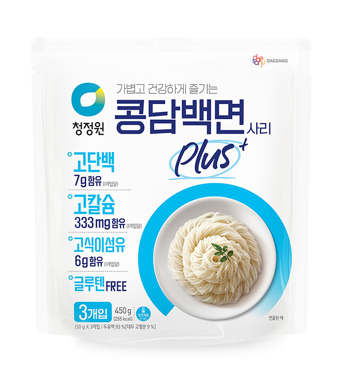 대상 청정원, 3高로 영양 높인 '콩담백면 플러스' 선봬