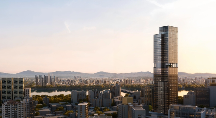 서울 강남구 청담동에 들어설 예정인 '아만 서울' 조감도. 사진=신세계프라퍼티