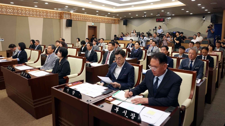 평택시의회 제266회 제1차 정례회 제1차 본회의 전경. 제공=평택시의회