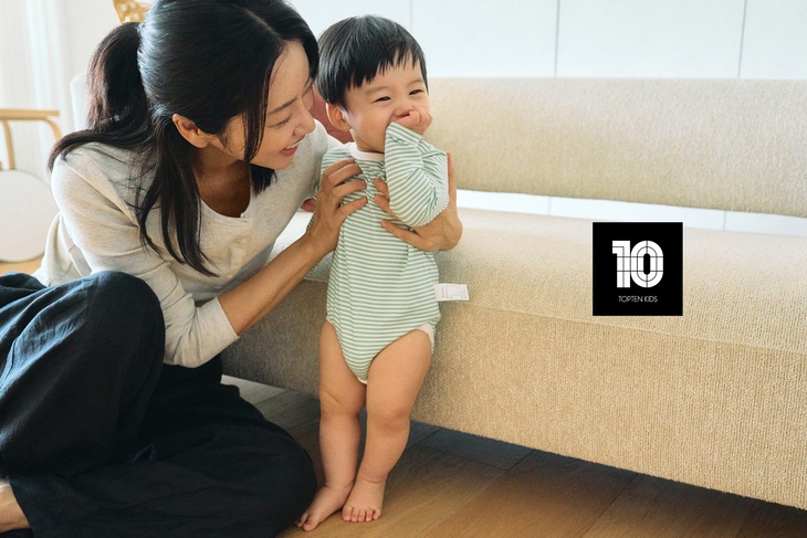 신성통상 탑텐키즈 '우리 아이의 첫 바디수트' 브랜드 필름·화보 공개