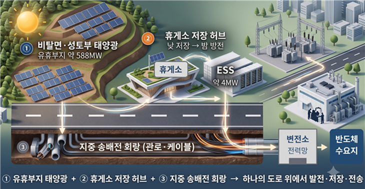 경기도 에너지 고속도로 구상 개념도. 제공=경기연구원