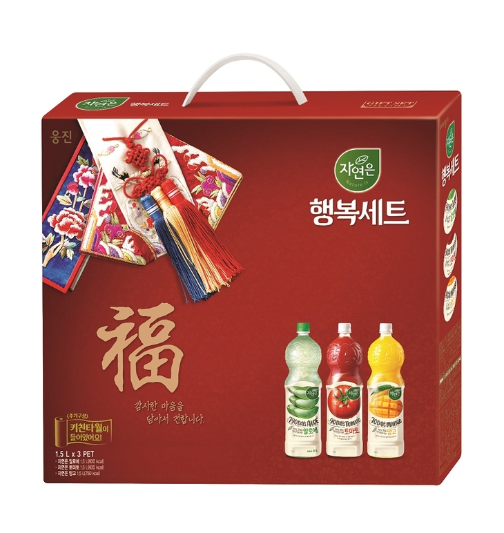 웅진식품 자연은 행복세트. 사진=웅진식품