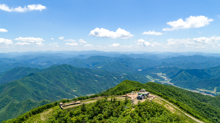 가리왕산 케이블카 전경
