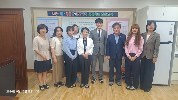 곽문근 강원도의원, 단관초 교육환경 개선 현장 간담회