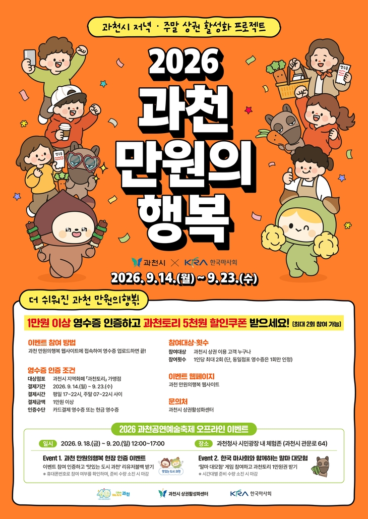 한국마사회가 과천 '2026 만원의 행복'에 동참한다.