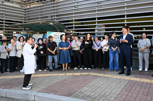 이민근 안산시장 15일 일동 주민과 생활 불편 현장 동행