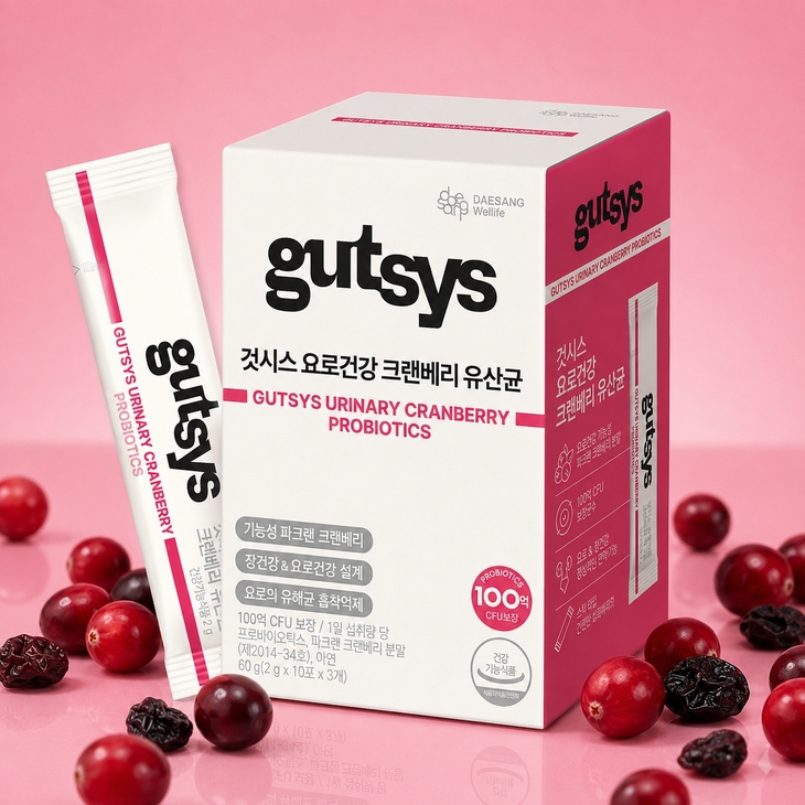 대상웰라이프 '것시스 요로건강 크랜베리 유산균' 선봬