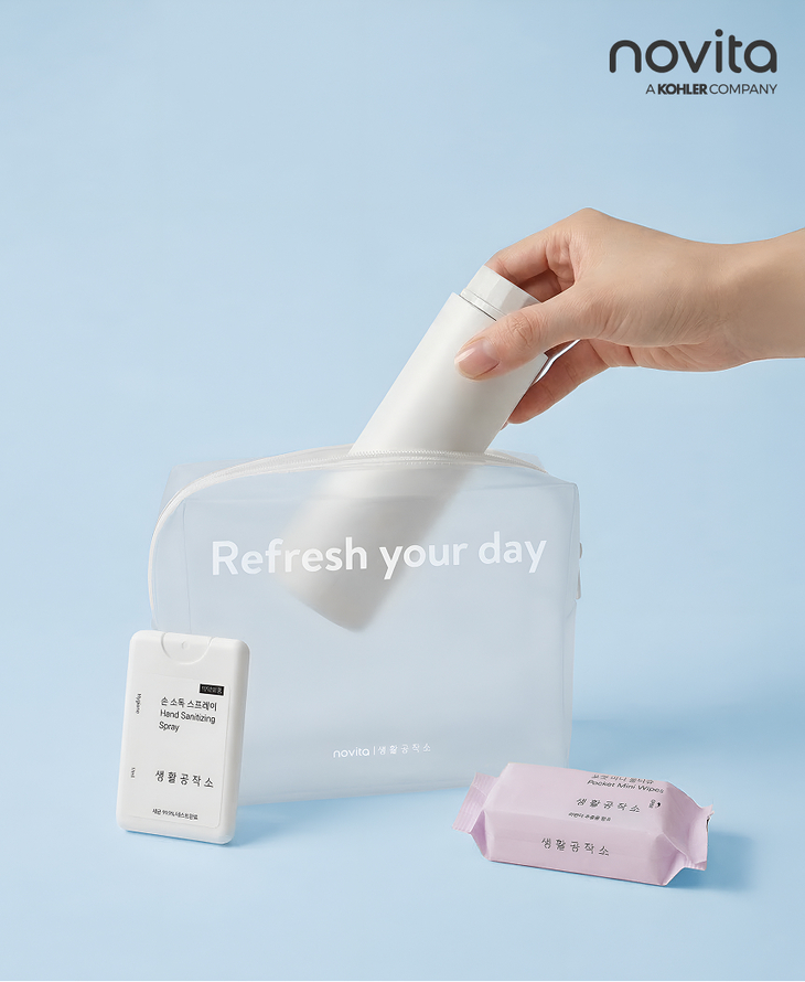 노비타, 여행·캠핑용 '휴대용비데' 선봬