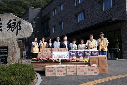 김성제 의왕시장 추석 앞두고 21일 사회복지시설 녹향원 방문
