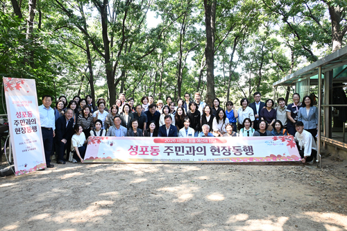 이민근 안산시장 22일 성포동 현장 찾아 주민 체감형 생활환경 개선 논의
