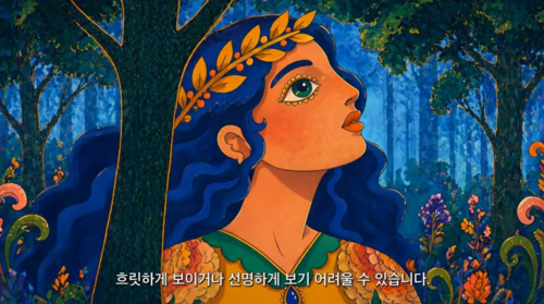경복대학교 영상미디어콘텐츠과 졸업생 팜티느꾸잉의 포트폴리오 작품 'The Garden of My Eyes- A textbook on eye health for everyone'