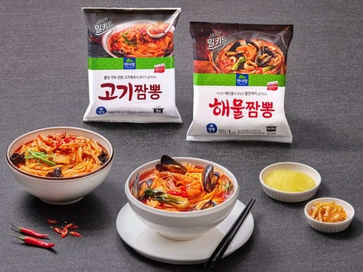 면사랑 냉동면밀키트 '고기짬뽕' '해물짬뽕' 연출 이미지
