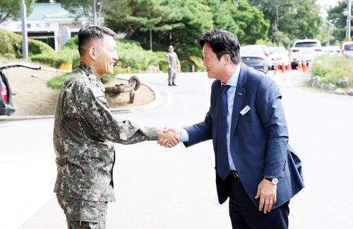 손배찬 파주시장 육군 제1보병사단 방문
