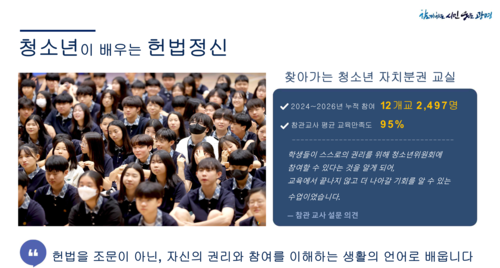 박광희 광명시 행정안전국장 30일 헌법친화도시 조성 정책 발표 자료