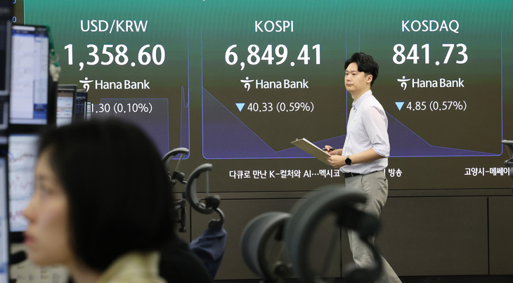 코스피，하락 출발