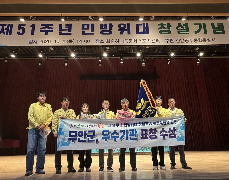 무안군, 2년 연속 민방위 우수기관
