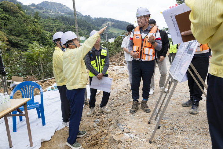 남한권 울릉군수, 주요 사업장 25곳 현장점검…“안전·공정관리 철저